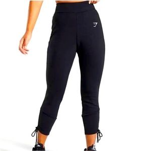 Gymshark Ruched Slim Fit Joggers Black Size Small